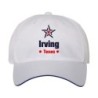 Cappellino ricamato Irving Texas stella USA America