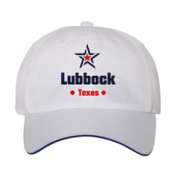 Cappellino ricamato Lubbock Texas stella USA America, regolazione velcro