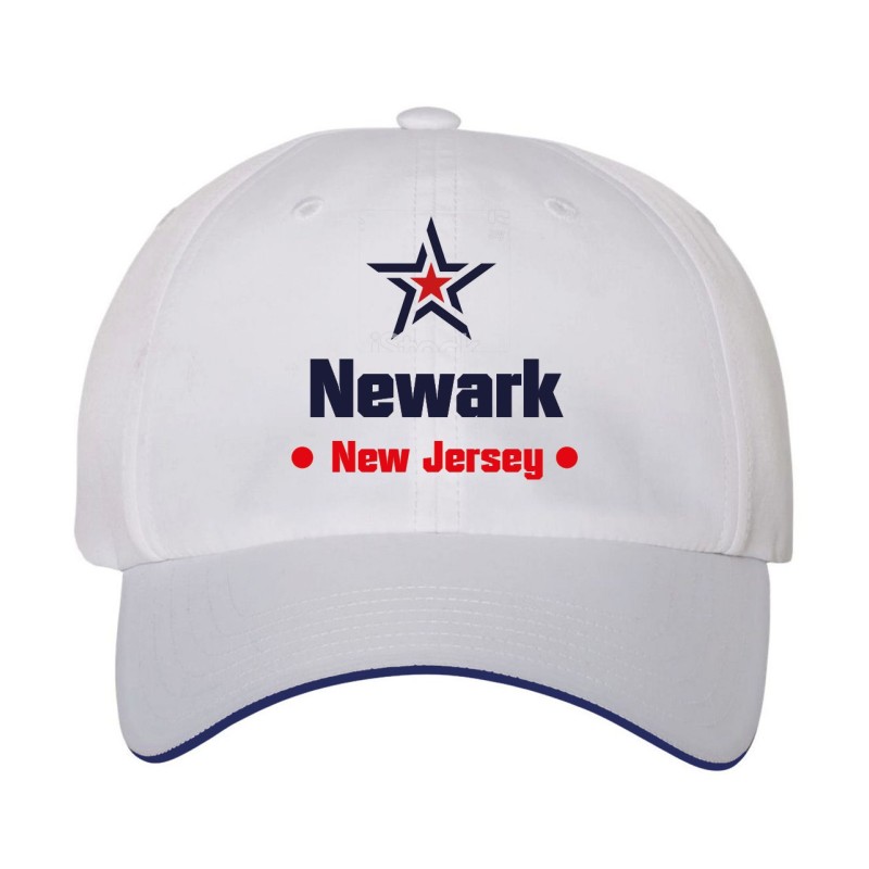 Cappellino ricamato Newark New Jersey stella USA America62