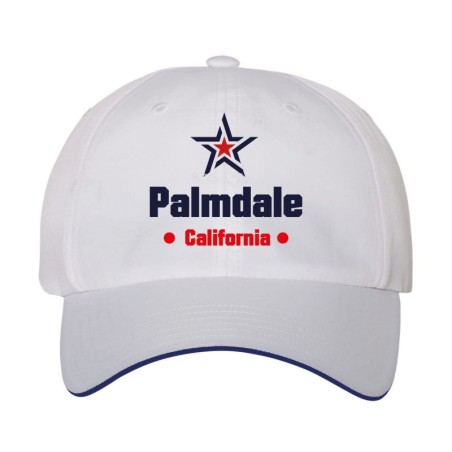 Cappellino ricamato Palmdale California stella USA America119