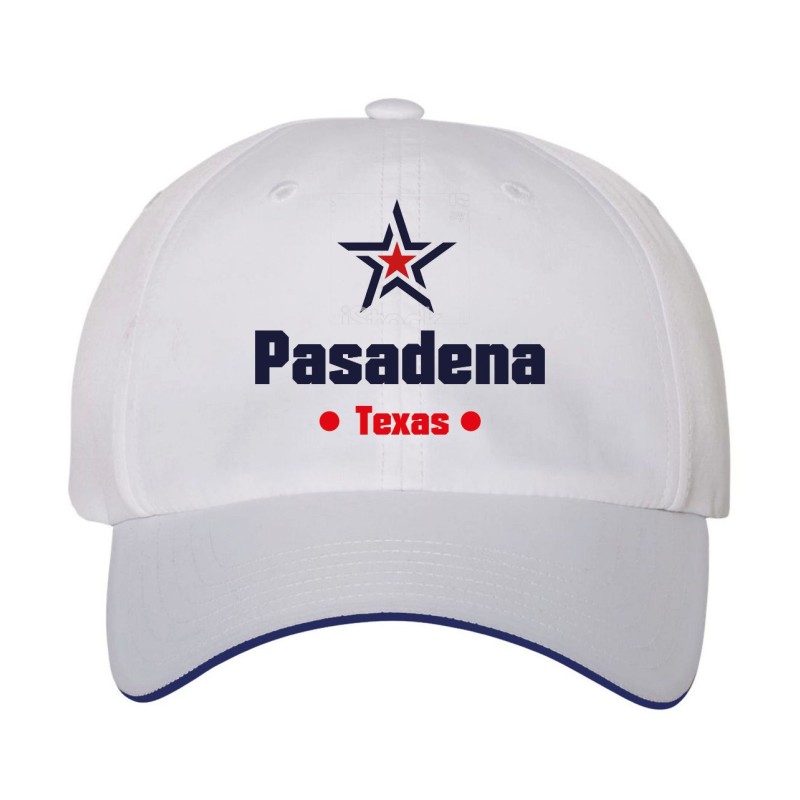 Cappellino ricamato Pasadena Texas stella USA America122