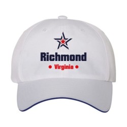 Cappellino ricamato Richmond Virginia stella USA America84