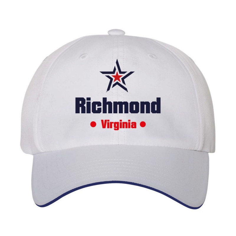 Cappellino ricamato Richmond Virginia stella USA America84