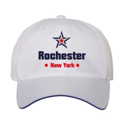 Cappellino ricamato Rochester New York stella USA America88