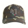 Cappellino mimetico ricamato numero 41 tricolore Italia - cacciatori - squadre - anno nascita