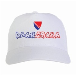 Cappellino scudetto Barcellona blaugrana Spagna scritta tifosi calcio ultras - Chiusura velcro regolabile