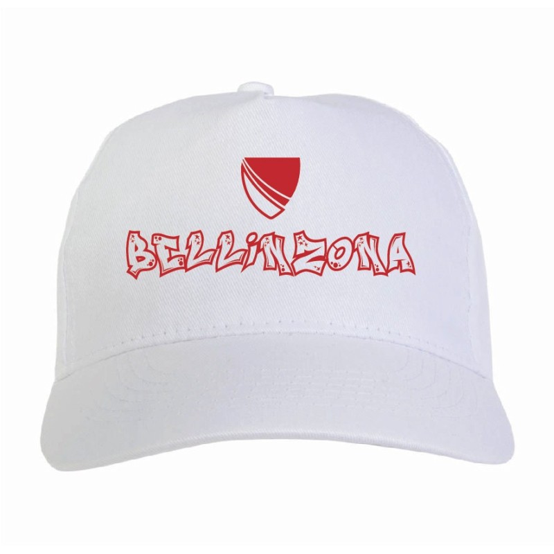 Cappellino scudetto Bellinzona Svizzera scritta tifosi calcio ultras - Chiusura velcro regolabile