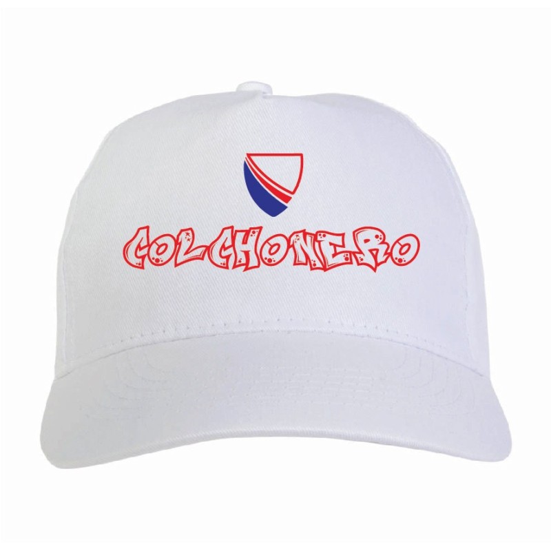 Cappellino scudetto Colchoneros Madrid Spagna scritta tifosi calcio ultras - Chiusura velcro regolabile