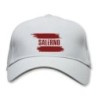 Cappellino bianco Salerno con bandiera - regolazione velcro - sportivo ultras - tifosi