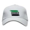 Cappellino bianco Sassuolo con bandiera - regolazione velcro - sportivo ultras - tifosi