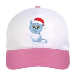 Cappellino bimba gatto blu...