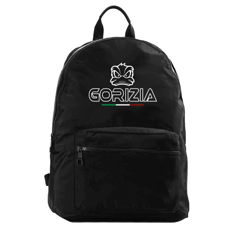 Zaino ultras con stampa GORIZIA con tasche e paperotto cod.41 tifosi calcio adulto bambino in nylon