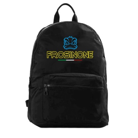 Zaino ultras con stampa FROSINONE con tasche e paperotto cod.39 tifosi calcio adulto bambino in nylon