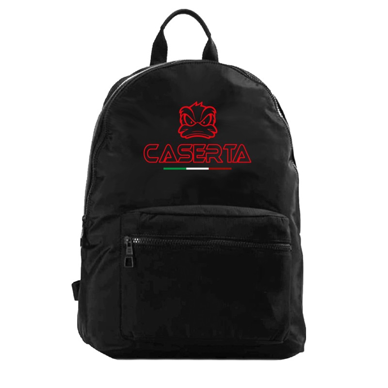 Zaino ultras con stampa CASERTA con tasche e paperotto cod.24 tifosi calcio adulto bambino in nylon