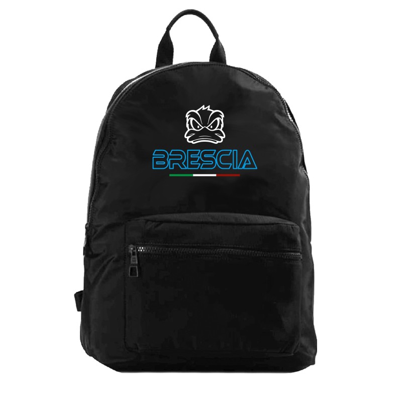 Zaino ultras con stampa BRESCIA con tasche e paperotto cod.18 tifosi calcio adulto bambino in nylon