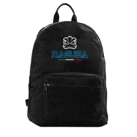 Zaino ultras con stampa Ragusa con tasche e paperotto cod.81 tifosi calcio adulto bambino in nylon