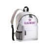 Zaino ultras colore bianco viola Klagenfurt Austria - tasche cerniere e spalline