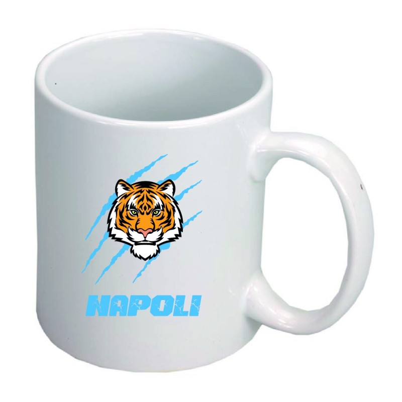 Coppia di 2 tazze tigre Napoli 230 ml per lavastoviglie