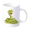 Coppia tazze bambino serpente sorridente animali cartoon da 230 ml n. 27 per lavastoviglie