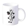 Coppia tazze bambino zebra che saluta animali cartoon da 230 ml n. 39 per lavastoviglie