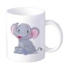 Coppia tazze bambino elefante seduto animali cartoon da 230 ml n. 210 per lavastoviglie