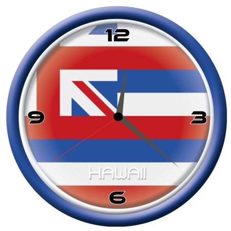 Orologio Hawaii da parete con bandiera diametro di 28 cm