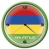 Orologio Mauritius da parete con bandiera diametro di 28 cm