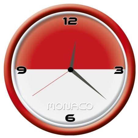 Orologio Monaco da parete con bandiera diametro di 28 cm