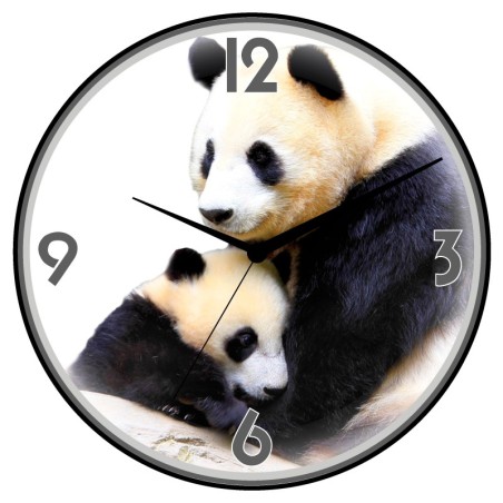 Orologio da parete panda animali cani gatti uccelli cavalli diametro 28 n.94