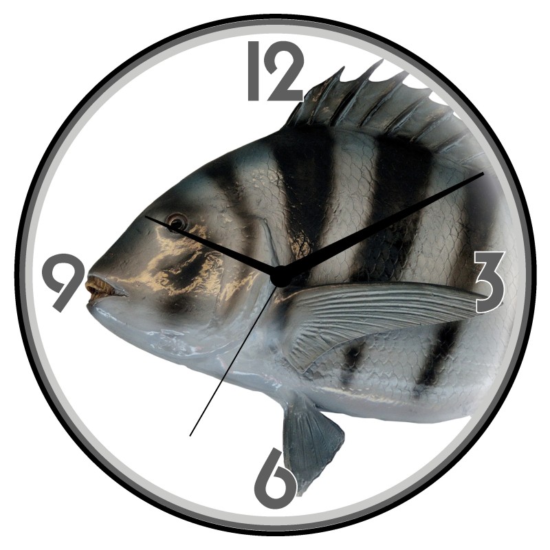 Orologio da parete pesce grigio animali cani gatti uccelli cavalli diametro 28 n.239