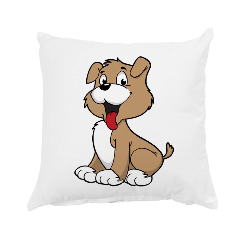 Cuscino   cane bocca aperta 40x40 cm imbottito n. 135 con federa 40x40 letto  5   poliestere