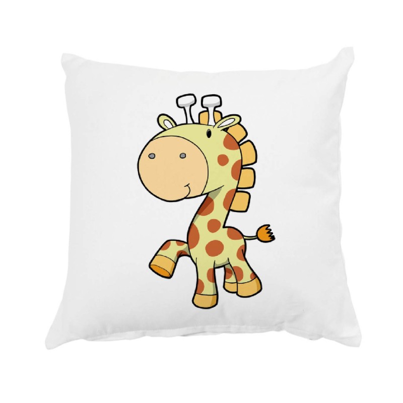 Cuscino   giraffa su tre zampe 40x40 cm imbottito n. 238 con federa 40x40 letto  5   poliestere