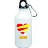 Borraccia Ravenna cuore spezzato con moschettone - 500 ml. - Sport tempo libero