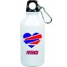 Borraccia Potenza cuore spezzato con moschettone - 500 ml. - Sport tempo libero