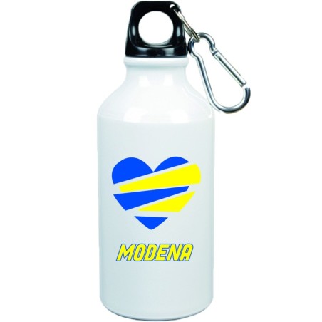 Borraccia Modena cuore spezzato con moschettone - 500 ml. - Sport tempo libero