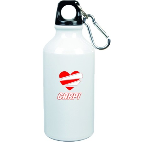 Borraccia carpi cuore spezzato con moschettone - 500 ml. - Sport tempo libero