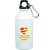 Borraccia lecce cuore spezzato con moschettone - 500 ml. - Sport tempo libero