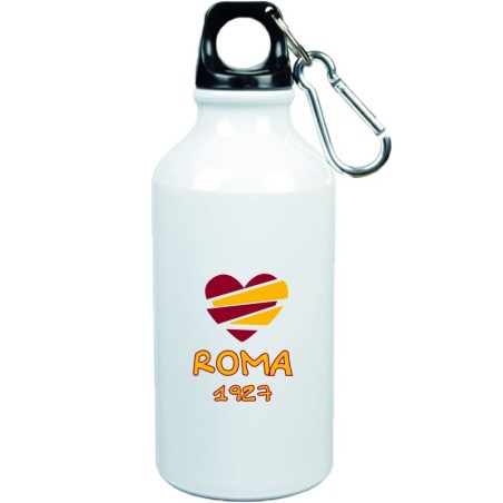 Borraccia Roma cuore spezzato con moschettone - 500 ml. - Sport tempo libero