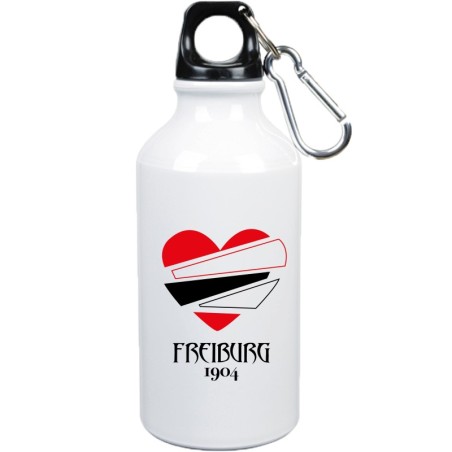 Borraccia Freiburg cuore spezzato con moschettone - 500 ml. - Sport tempo libero