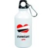 Borraccia Germania Frankfurt cuore spezzato con moschettone - 500 ml. - Sport tempo libero