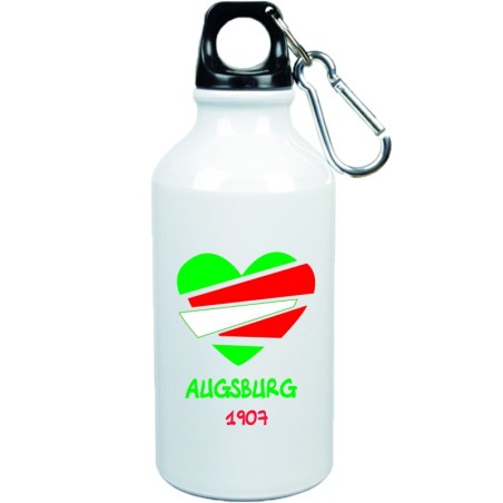 Borraccia Augsburg cuore spezzato con moschettone - 500 ml. - Sport tempo libero