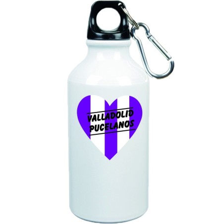 Borraccia cuore spezzato Valladolid pucelanos con moschettone - 500 ml. - Sport tempo libero