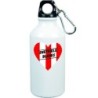 Borraccia cuore spezzato Sheffield blades con moschettone - 500 ml. - Sport tempo libero