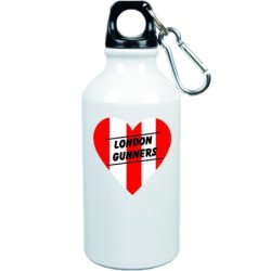 Borraccia cuore spezzato london gunners con moschettone da 500 ml. - Sport tempo libero