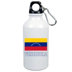 Borraccia Venezuela bandiera da 500 ml alluminio230 con moschettone da 500 ml. - Sport tempo libero