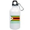 Borraccia Zimbabwe bandiera da 500 ml alluminio237 con moschettone da 500 ml. - Sport tempo libero