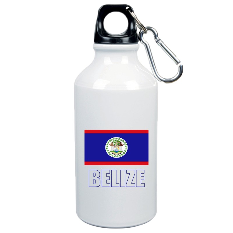 Borraccia Belize bandiera da 500 ml alluminio21 con moschettone - Sport tempo libero