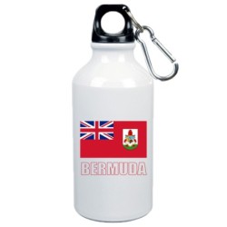 Borraccia Bermuda bandiera da 500 ml alluminio23 con moschettone - Sport tempo libero