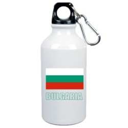 Borraccia Bulgaria bandiera da 500 ml alluminio31 con moschettone - Sport tempo libero