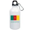 Borraccia Cameroon bandiera da 500 ml alluminio36 con moschettone - Sport tempo libero